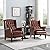 Christopher Knight Home Elaine Contemporary Tufted Recliners (Set of 2), Cognac Brown + Dark Brown from Christopher Knight Home