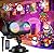 COOLWUFAN Halloween Christmas Projector Light Outdoor, 2 in 1 LED Waterproof Holiday Lights Projector with Remote Control, 10 Colors Ocean Wave & 10 Patterns for Party Yard Decor