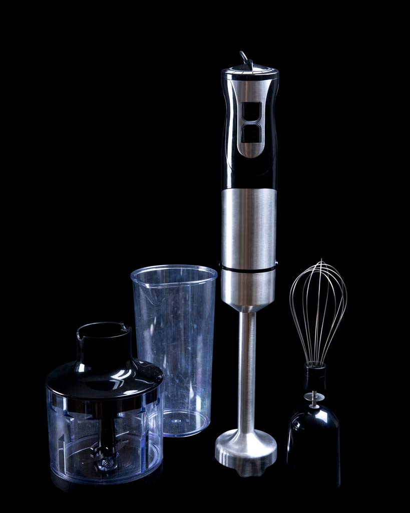 Gastronoma 18210001 - Batidora de mano de 1000 W, 3 en 1, perfecta para mezclar salsas y sopas, rápida y eficiente