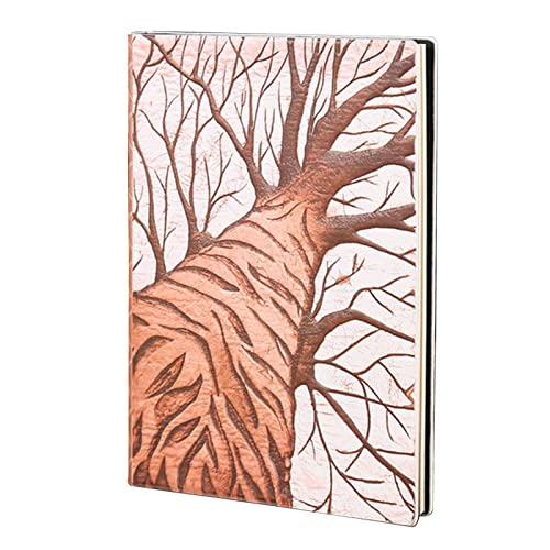 Chytaii Business-Notizbuch Einfaches verdicktes im europäischen Stil mit großem geprägtem Baum im europäischen Pu-Stil für studentisches Büropersonal Cover