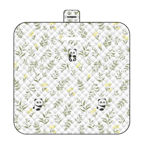 Nuytghr Söt picknickfilt, bärbar, vattentät anti-fukt tvättbar, 150 x 198 cm, sofföverkast matta baby klättring. Perfekt för utomhusäventyr, familjepicknickar