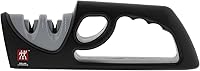 ZWILLING 2-Stage Pull-Through Knife Sharpener - Ceramic Coarse & Fine Grit for Razor-Sharp Western Blades