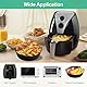 Alyvisun Silikonform für Heißluftfritteuse, 2 Stück Air Fryer Silikonmatte Wiederverwendbar Silikon Backform Pot Zubehör Runde Einsätze Liner für Airfryer, Mikrowelle, Ofen, Silicone, Schwarz