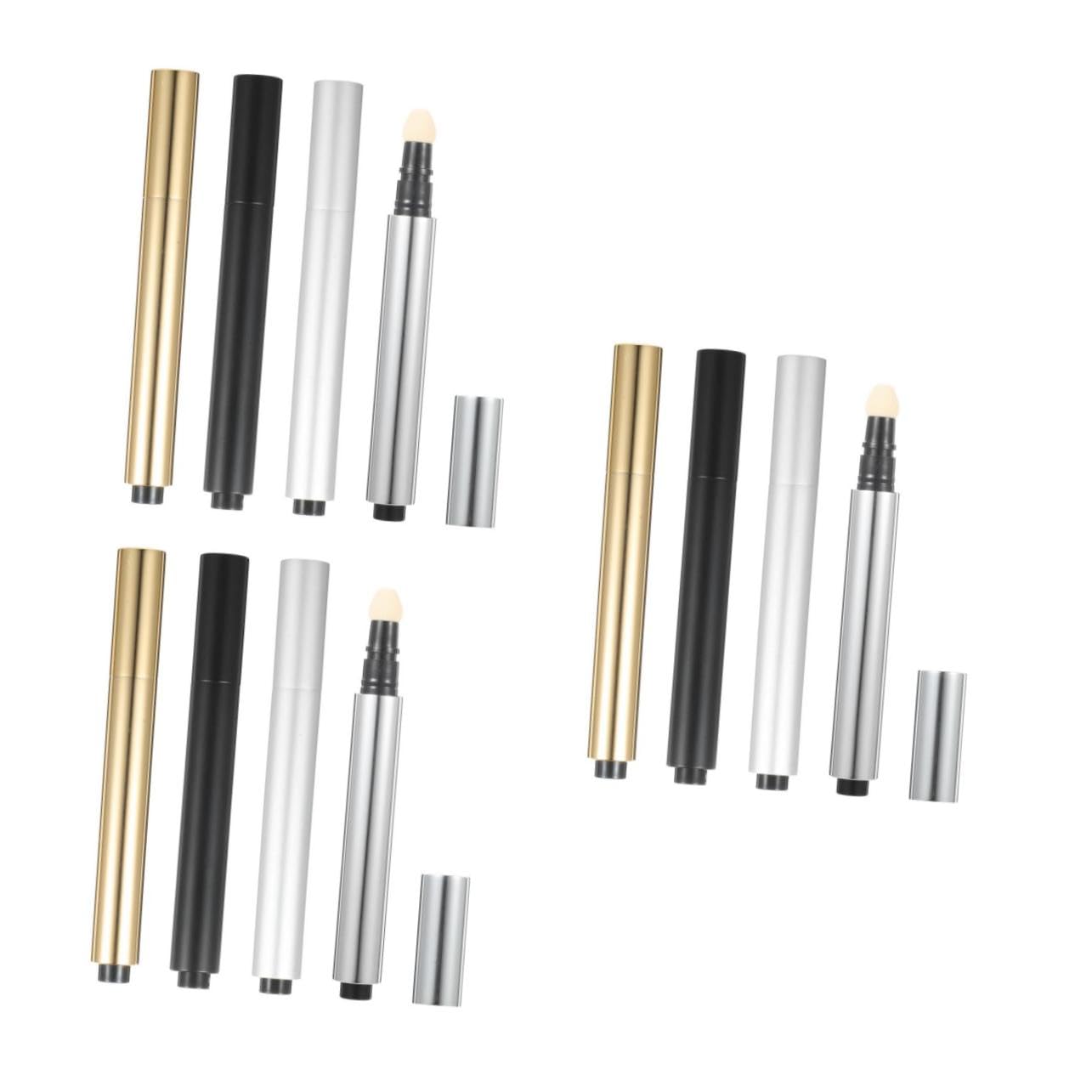 CALLARON 3 Series Bolígrafo De Corrector Vacío Para Maquillaje De Base Líquida Para Compacto 4 Piezas X 3