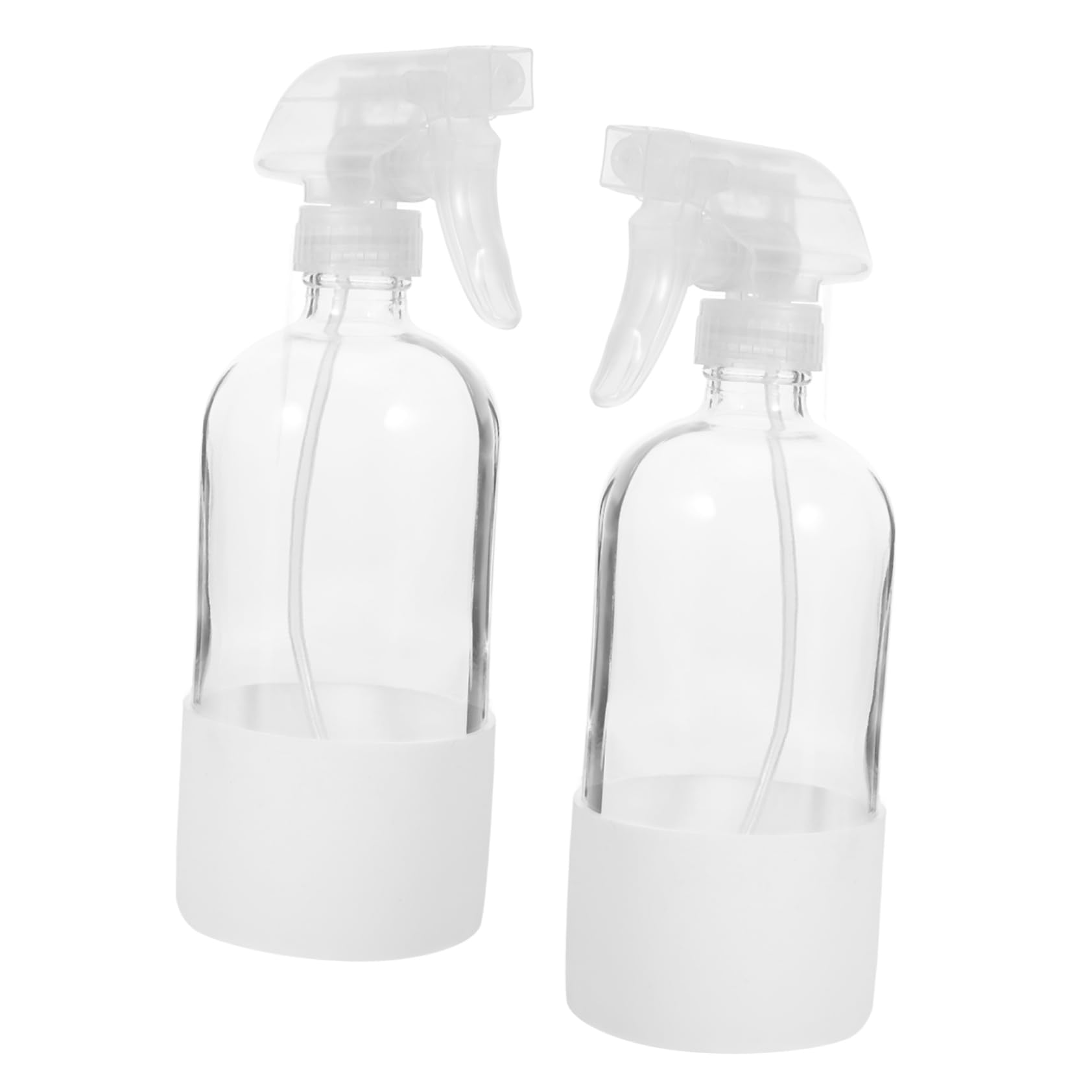 Wiederverwendbare Glas Sprühflaschen mit Silikonschutzhülle 2 Stück 500ml Leicht und Modern für Haarpflege und Reinigung zu Hause
