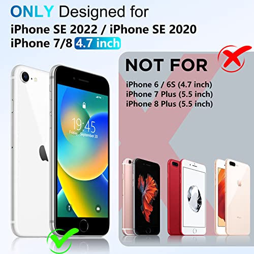 Okzilla For Iphone Se Case 2022/3Rd/2020, With [360 Rotation Ring Bracket Stand] [No Fall-Off Kickstand] [Military Grade Drop Protection] Slim Thin Shockproof Phone Case Cover 4.7 Inch - Black #TOP5