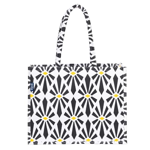 Image of AQVA Canvas Handbag Shopping Tote Bag for Women with Strap Stylish Multipurpose Handbag with Zip Closure for Work, Travelling, Shopping