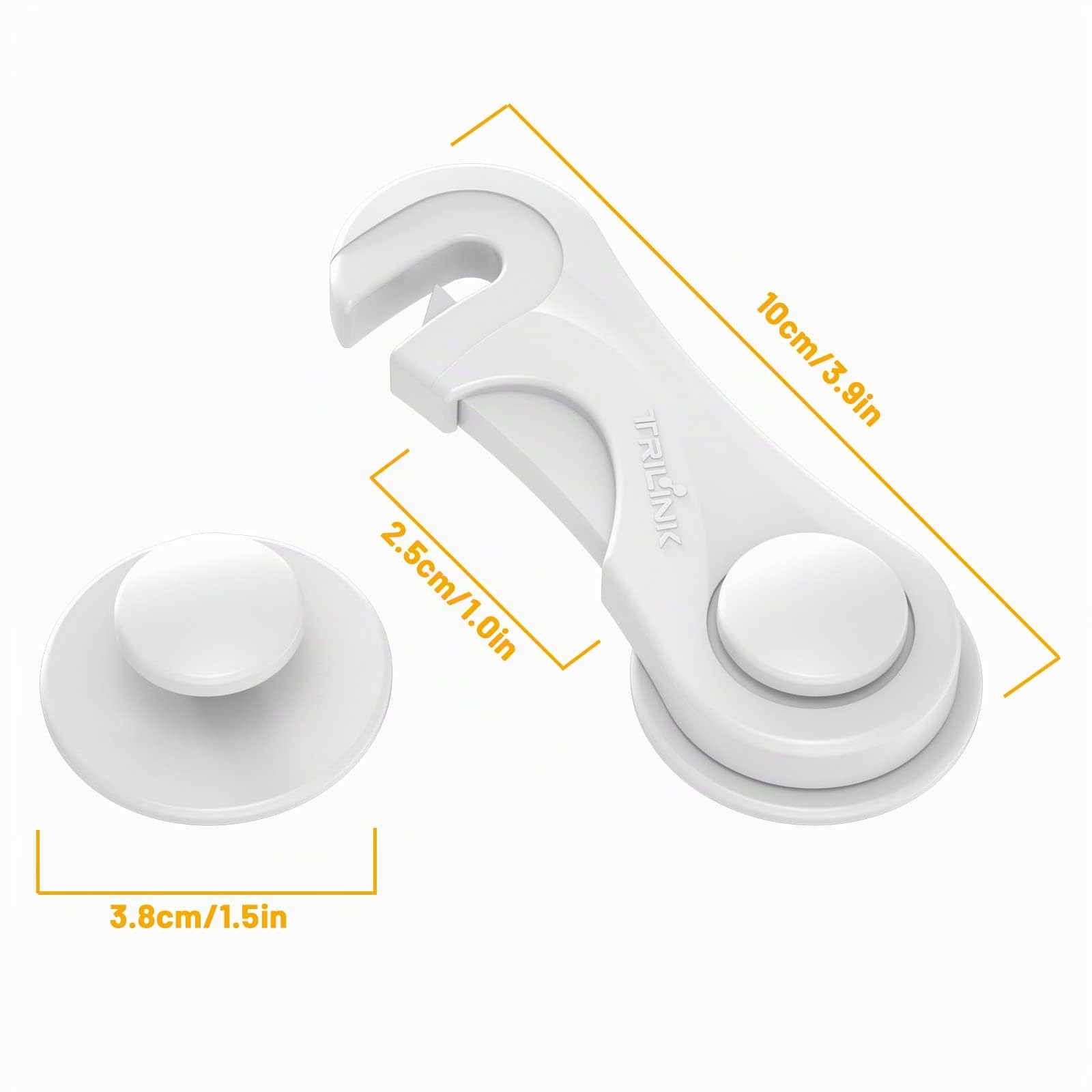 Seguridad Cajones Bebe 6pcs, Seguridad Puertas NiñOs, Cierres Seguridad Bebe, Cerraduras Contra NiñOs para Armarios Refrigeradores, Adhesivo Fuerte Sin PerforacióN-Duradero-para Muebles De Cocina