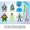 51gzx90fssl - Fisher-Price Imaginext DC Super Friends Preschool Toys Batman Battle Multipack 9-Piece Figure Set with Light-Up Backpack for Ages 3+ Years