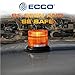 ECCO LED Beacon 6.5 Inch LED Beacon Warning Flash Amber Light High-Intensity 3 Bolt Mount 12V 48V 11 Flash Patterns for Industrial Vehicles Applications Tractor Forklift Excavator, 5 Year Warranty