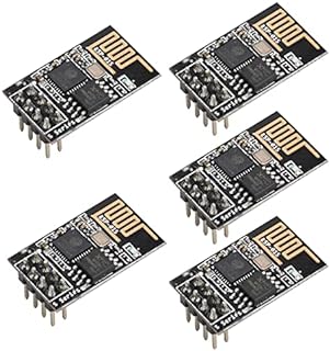 Wishiot ESP8266 ESP-01S WiFi Wireless Serial Transceiver Module 4MB Flash 3.3V Wi-Fi Module Compatible with Ar-duino IDE(Pack of 5pcs)
