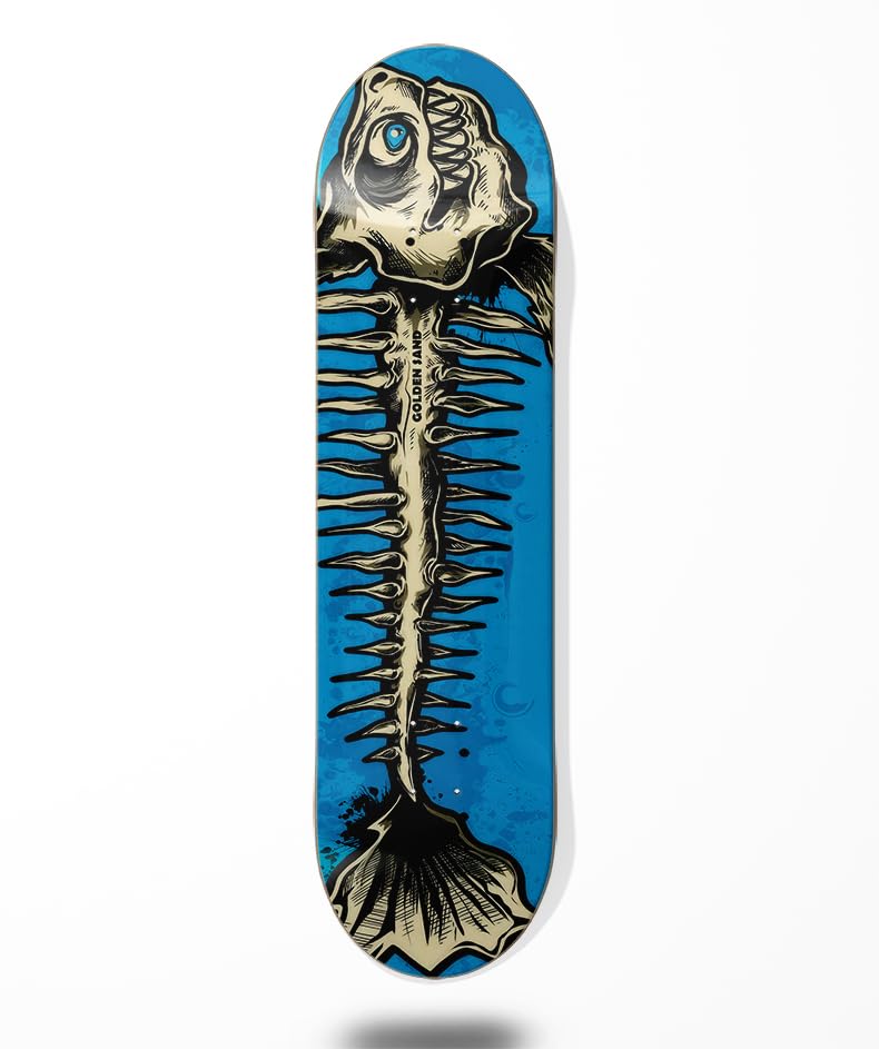Golden Sand monopatín Skate Skateboard Deck Tabla - Glupp 8.125¨