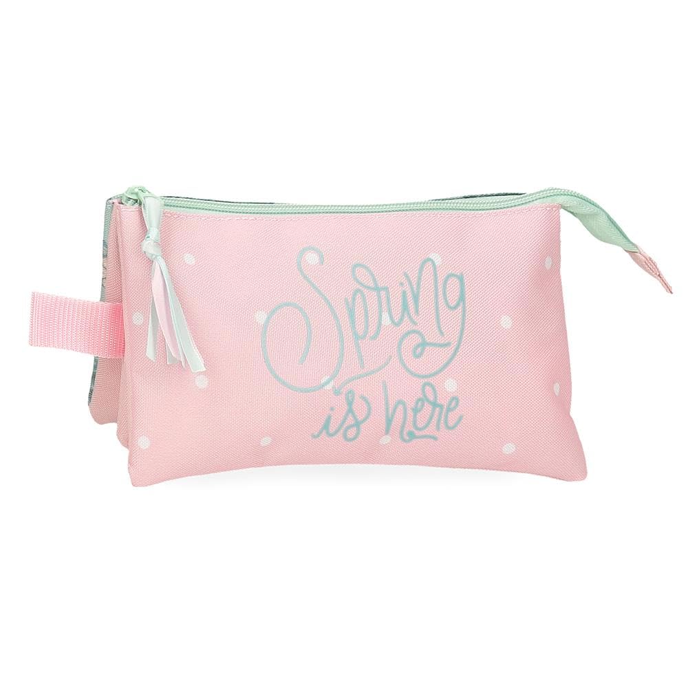 Roll Road Spring is Here, Neceser de Viaje, Neceser Infantil, Estuche Escolar, Varios Compartimentos