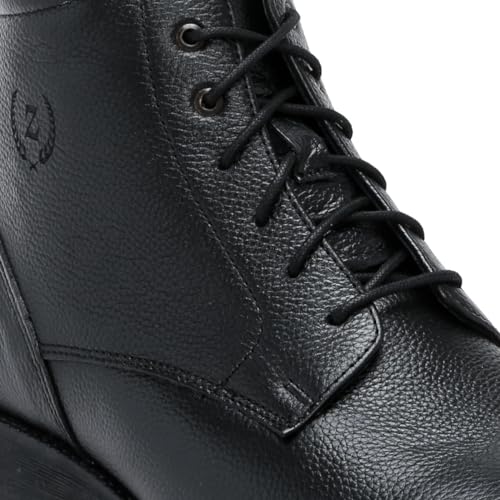 Image of Zoom Shoes Men's Genuine Leather Ankle Boots ZA-4692 Ideal For Office, Party & Travelling | Strong Grip With Shock Absorption Property & Memory Cushion Insole