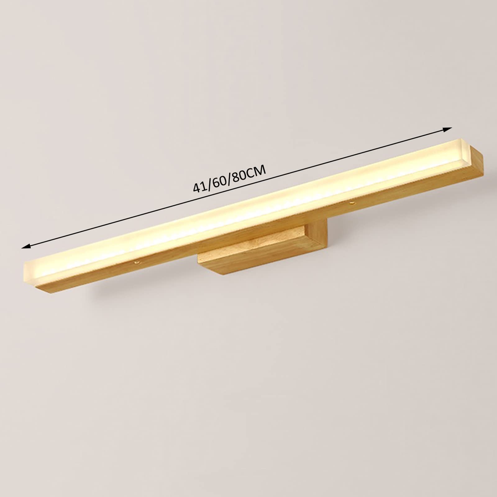 Wasserdichte Badezimmer-Spiegelleuchte, kreative Wandlampe für Make-up, Schlafzimmer und Ankleidezimmer, 41 cm, modernes Design, einfache Installation