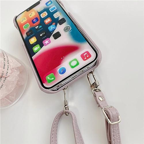 Étui portefeuille iPhone 12 Pro Max kaki avec cordon anti-perte