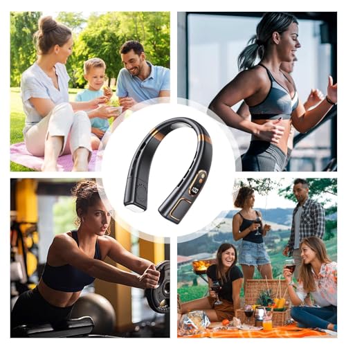 Ventilateur de cou portable contre la chaleur, mini souffleur USB à 5 vitesses - 7