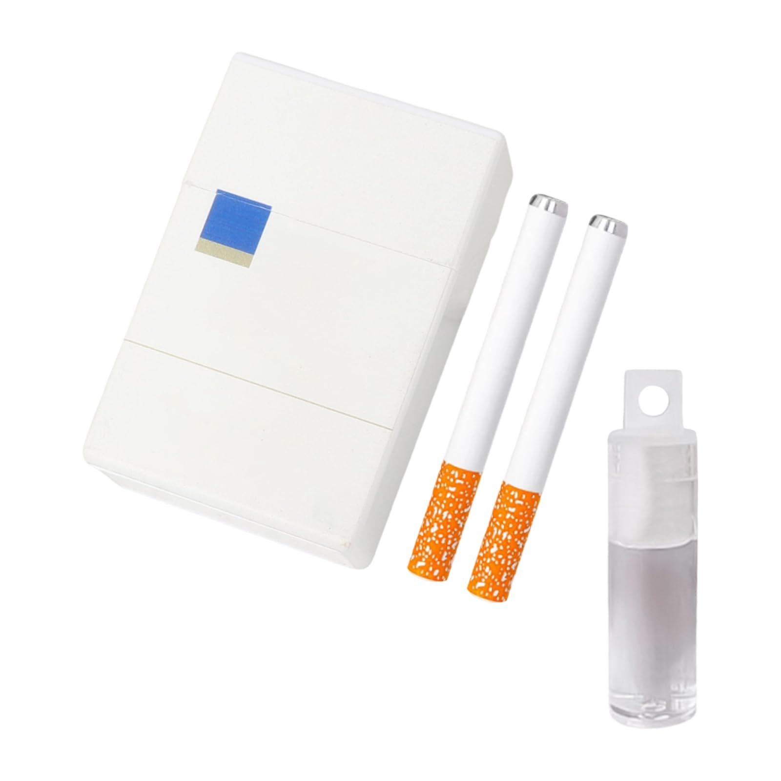 Bubble Blowing Stress Toy Bubble Machine Fake Realistic Blower Stress Relief Toy Mini Blowing CigaretteBubble Blower Bubbles Wands with Liquid for Men Women Birthday Party Funny Gifts (#N)