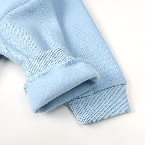 Image of MYGBCPJS Youth 2PCS Jogger Outfits Set Fleece Hooded + Sweatpants Boys Girls Athletic Sweatsuits Pullover Clothes