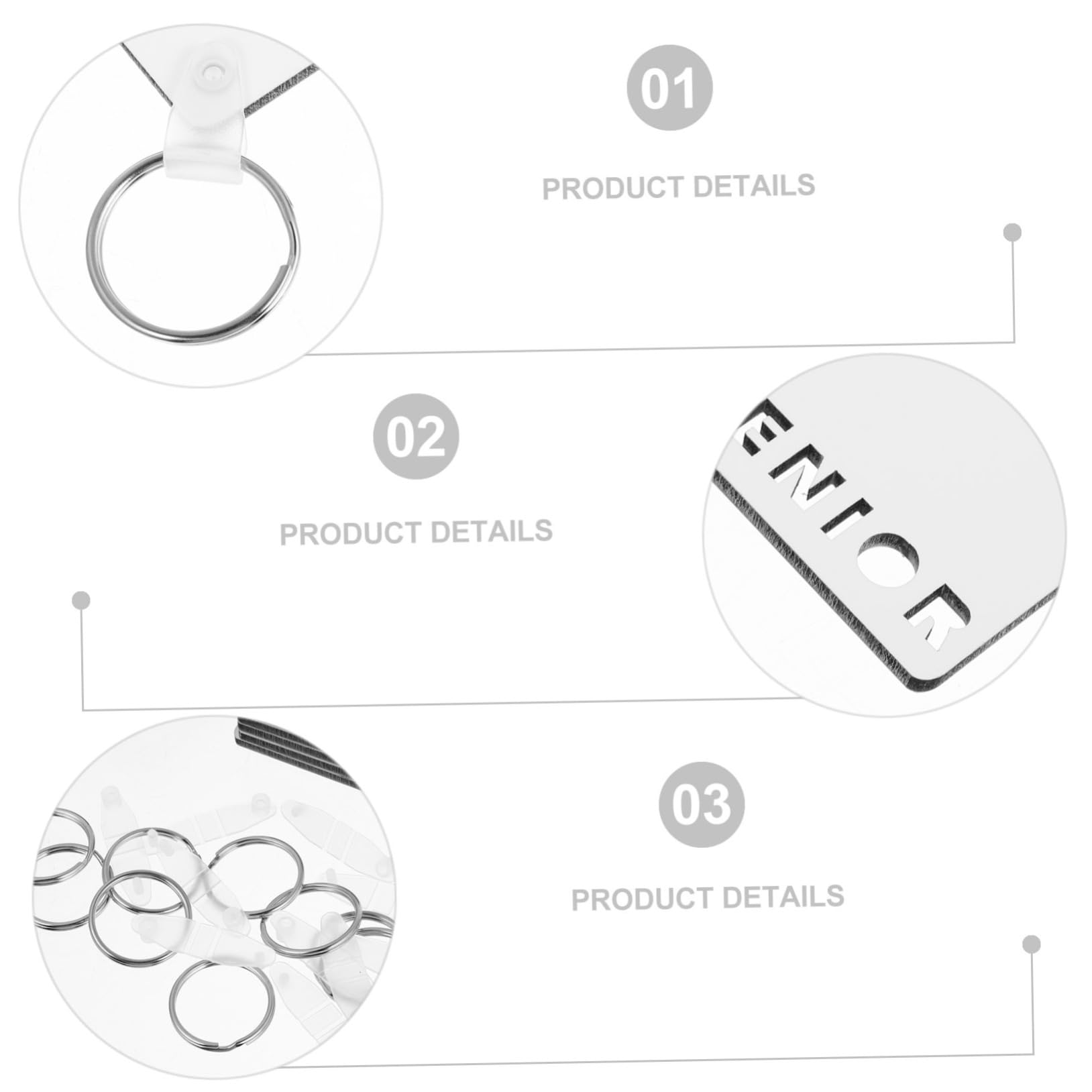 Uonlytech 2 Series Llaveros De Sublimación Para Diy Pack Para Graduación Transferencia Térmica Llaveros Personalizables Y 12 Piezas X 2