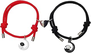 D'astronaute Magnétique Aimant D'attraction Mutuelle Matching Corde Tressée pour Son Couple Bracelets en Couple De Bijoux pour Petit Ami Et Amie Longue Distance