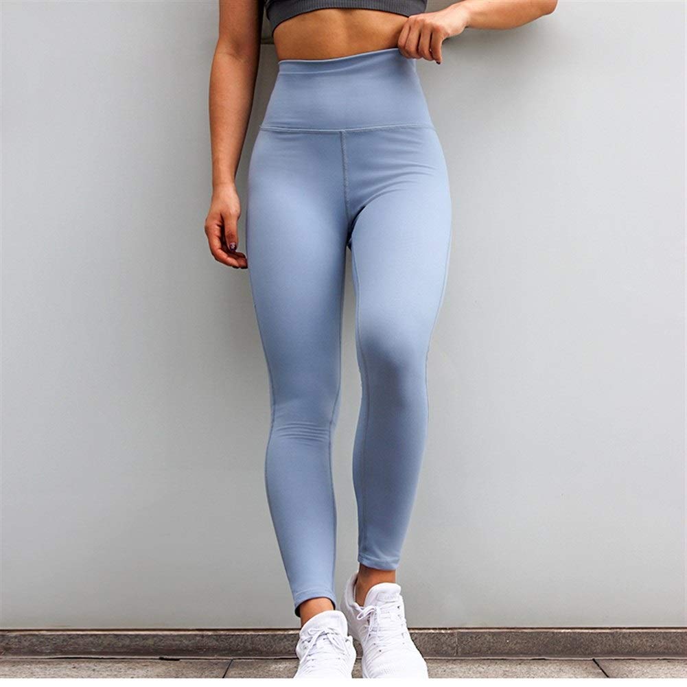 HXSZWJJ Leggings Leggins Gimnasia for la Aptitud Deporte de Las Mujeres Pantalones de Yoga Deportiva Medias de Mujer Desgaste de los Deportes de Alta Panza de la Cintura Control de Legging