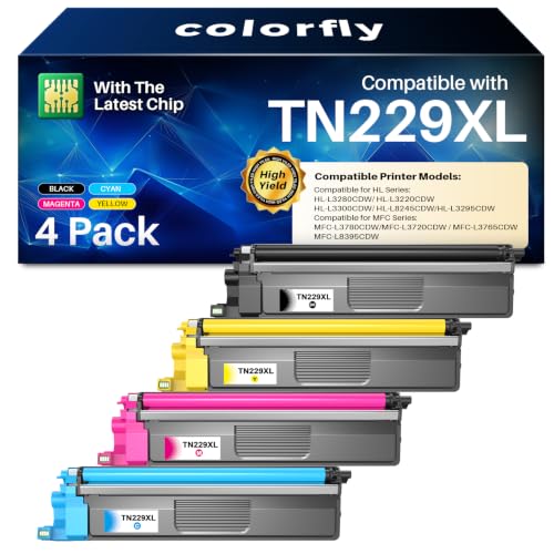 Image of TN229XL TN229 Toner Cartridges Replacement for Brother MFC-L3780CDW
