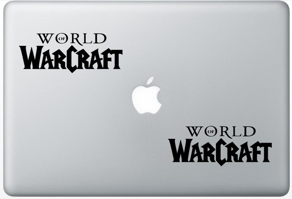 Henry Decal World Of Warcraft Logo Wow Henry ZD0037 Set Of Two (2x) , , Sticker , Laptop , Ipad , Car , Truck