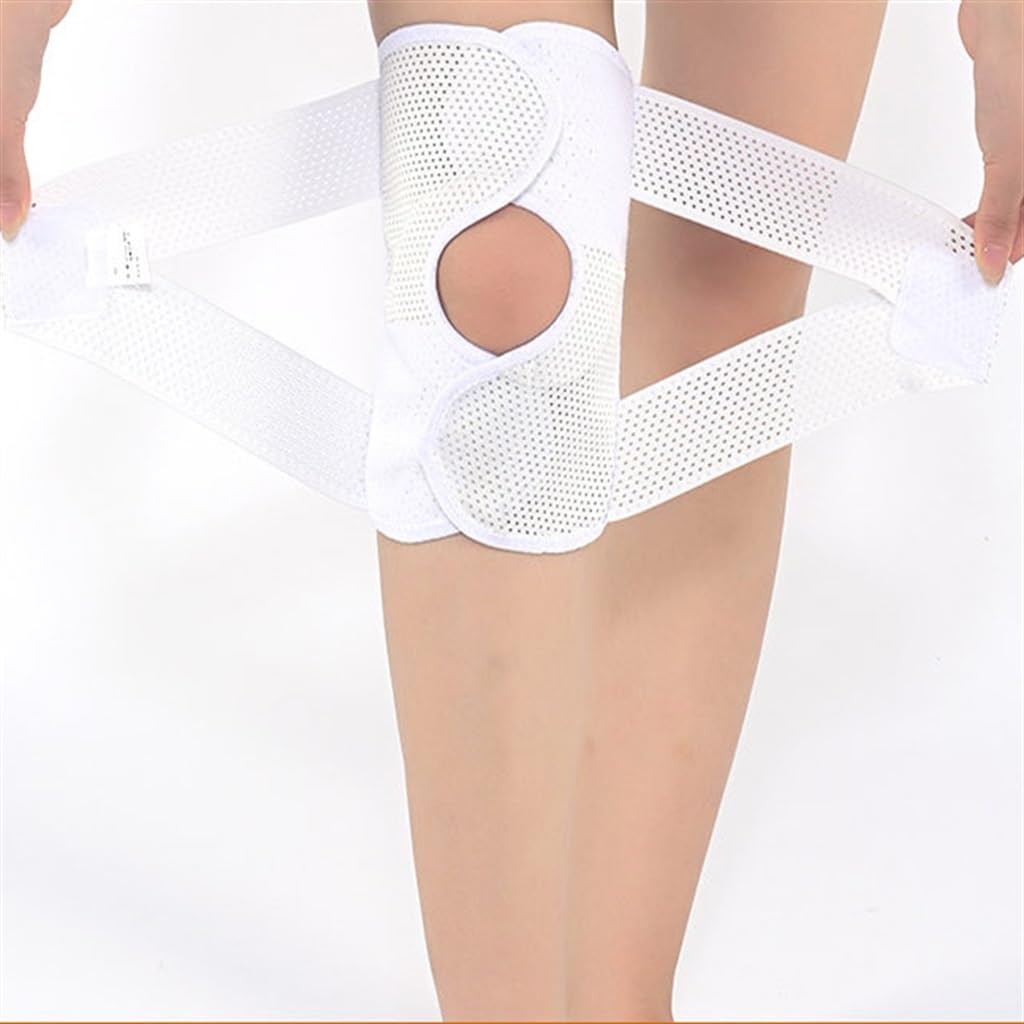 JFDBGU Ginocchiera for menisco Ginocchiera Professionale for Ciclismo Pallacanestro Ginocchiera Estiva Cinghie a Sezione Sottile(XL)