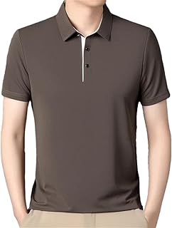 Polo de manga corta para hombre, transpirable, cómodo, para negocios, con solapa, fina