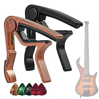 GIMOCOOL 2 Pcs Capodastre pour Guitare Acoustique | 2-Pack Capodastre Universel à Une Main dans Instruments de Musique… - Les Beatles, Paul McCartney, John Lennon, RIngo Starr, George Harrison