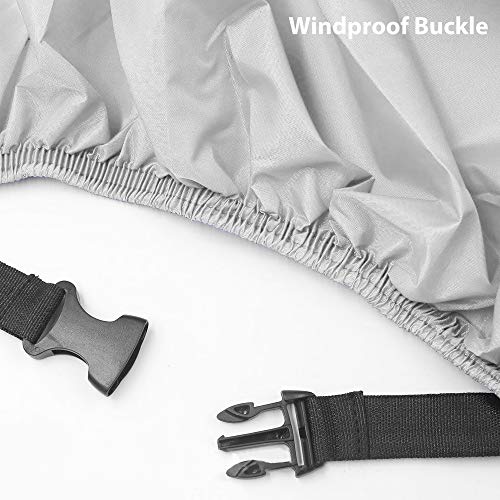 Acelane Motorcycle Cover, All Season Waterproof Outdoor Dustproof Durable Vehicle Cover with Lock Holes Fits up to 116 inches for Harley Davidson, Honda, Suzuki,Yamaha and More