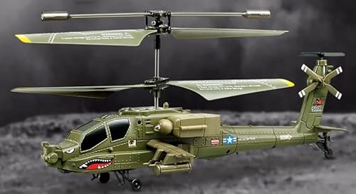 efaso RC Helikopter SYMA S109G Apache Ferngesteuerter Hubschrauber mit LED Beleuchtung/Gyroskope - RC Hubschrauber Indoor 3 Kanal Armee/Milit&auml;r Mini Helikopter