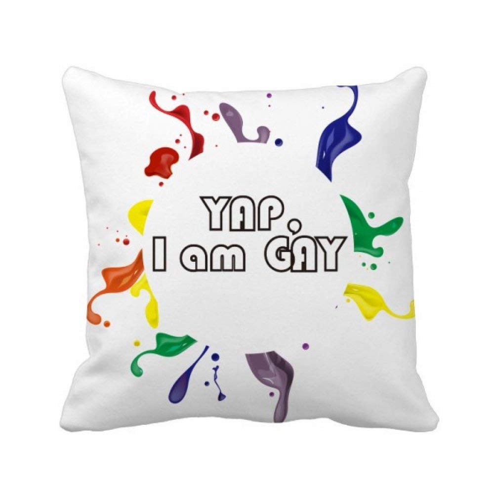 Coussin LGBT réveillez un canapé terne avec cet oreiller multicolore doux de 40x40cm