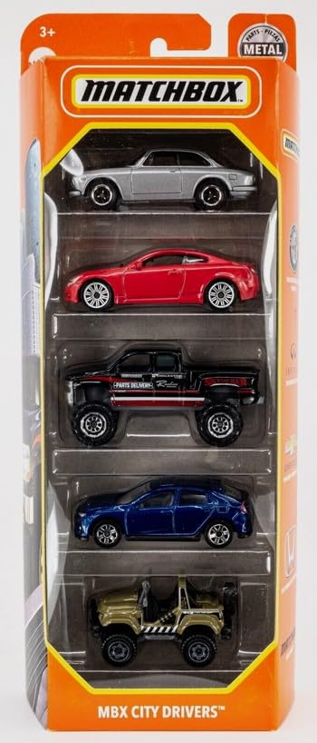 Amazon.com: Matchbox MBX City Drivers 5 Pack : Toys & Games