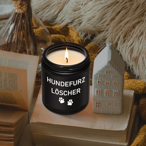 LUXHOMY Hundefurz Löscher, Geschenk Hundehalter, Geschenk für Hund Mama, Papa, Hundefurz Löscher Kerze, Geschenke für Hundebesitzer, Hund Candle - Schwarz