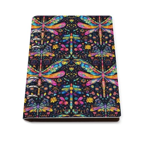 Carnet de voyage ligné A5 en cuir synthétique imprimé premium