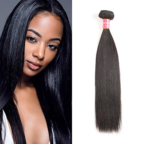 SuperNova Brazilian Straight 1 Bundle 100% Unprocessed 7A Virgin Human Hair Weave Hair Extensions Bundles 8-24 Inches(16 inch bundle)