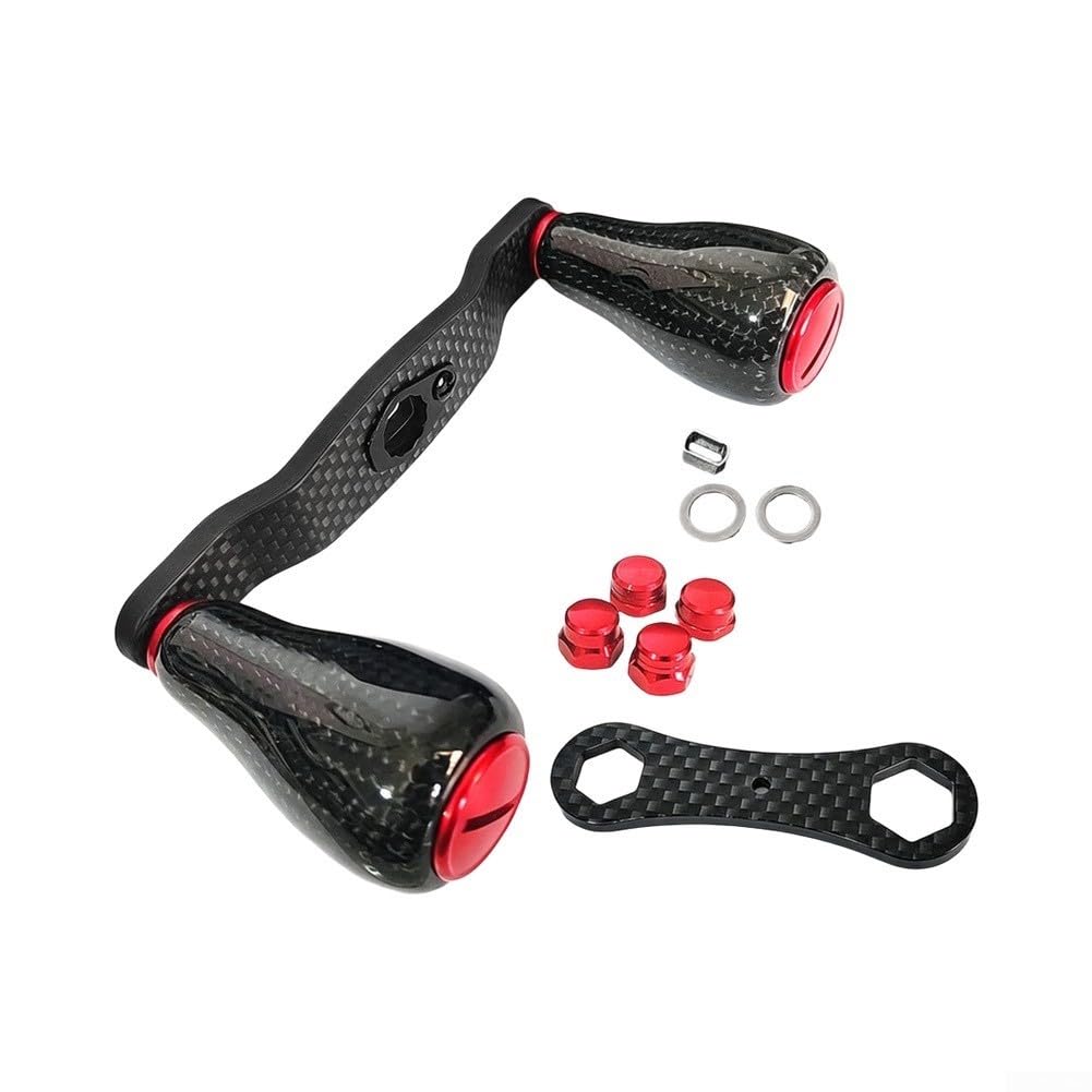 per mulinello da pesca resistente maniglia in fibra di carbonio 55g per | per tessuto in fibra di carbonio premium, ultraleggero 55 g, riduce l'affaticamento, adatto per daiwa