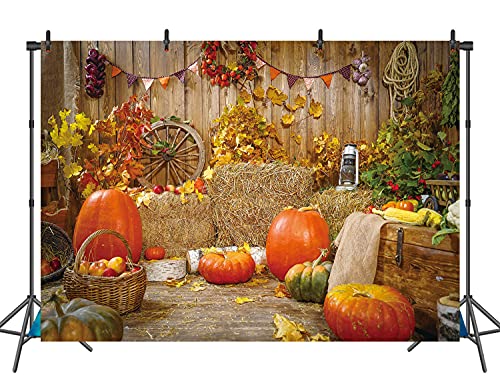 RUINI otoño rústico Madera Tablero telón de Fondo Granero Cosecha otoño Calabazas Fondo Baby Shower otoño Fiesta decoración 2,4x1,8 m