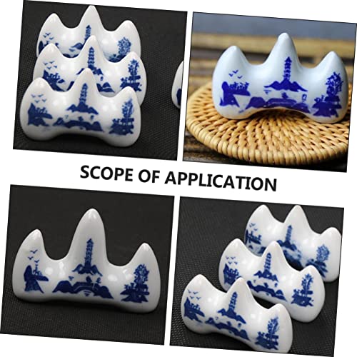 Corhad 12Pcs Penholder Pen Holders Para Cuartos Calligraphy Brush Decorative Paper Weight Calligraphy Writing Brush Rack Porcelain Chopsticks Rest Sumi Pen Holder Sumi Pen Rack #TOP2