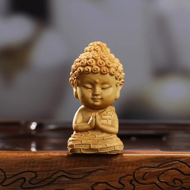 Statue de base en bois artisanale TUSUOD œuvre d'art à offrir - 5