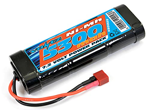 Voltz Paquete de batería de coche NiMH RC de 5300 mAh 7.2 V con conector Deans