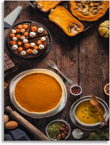 Bathroom Wall Art Autumn pumpkin meal pumpkin pie butternut squash