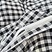 LifeTB Black White Gingham Duvet Cover Queen 100% Washed Cotton Modern Soft Grid Duvet Cover 3 Piece Vintage Plaid Checkered Comforter Cover Farmhouse Gingham Bedding Set Breathable