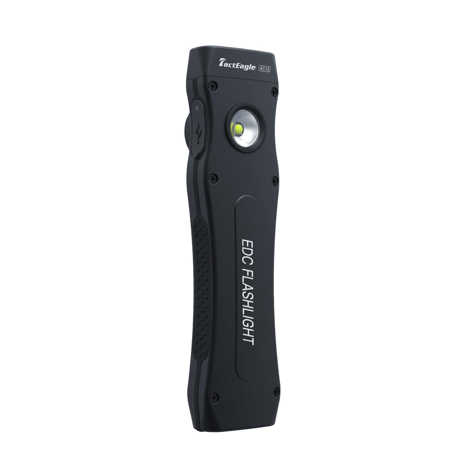 700 Lumens Ultra-Thin Rechargeable EDC Flashlight – Flat Pocket Light With Magnetic Base & Hat Clip