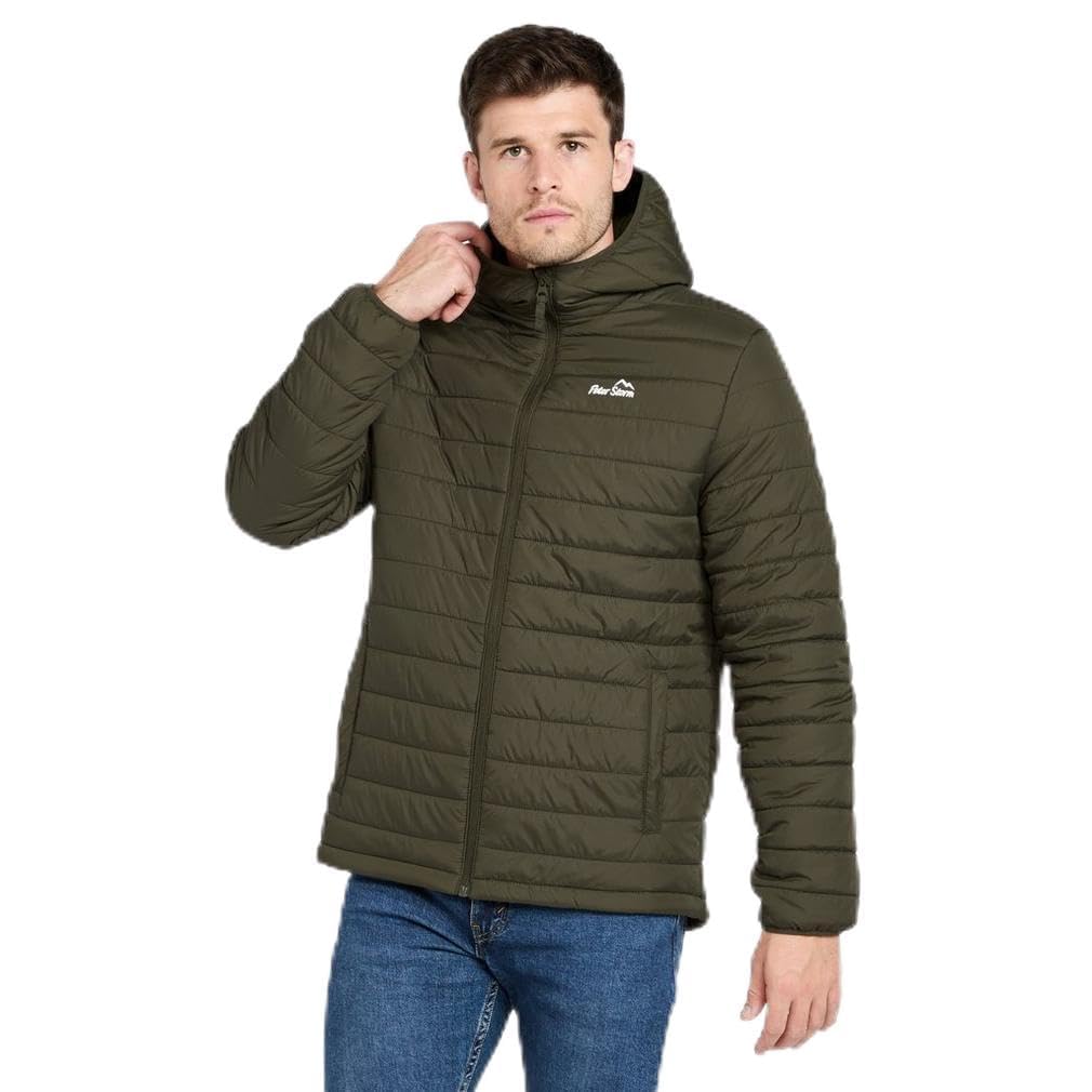 Peter Storm Men's Green Blisco Ii Hooded Jacket Large
