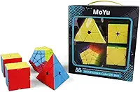 Box Cubo Mágico Moyu Megaminx + Pyraminx + Square-1 + Skewb Stickerless