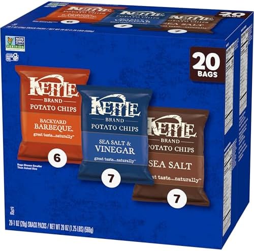 Kettle Brand Potato Chips Variety Pack, 1 Oz, 20 Ct — view 7