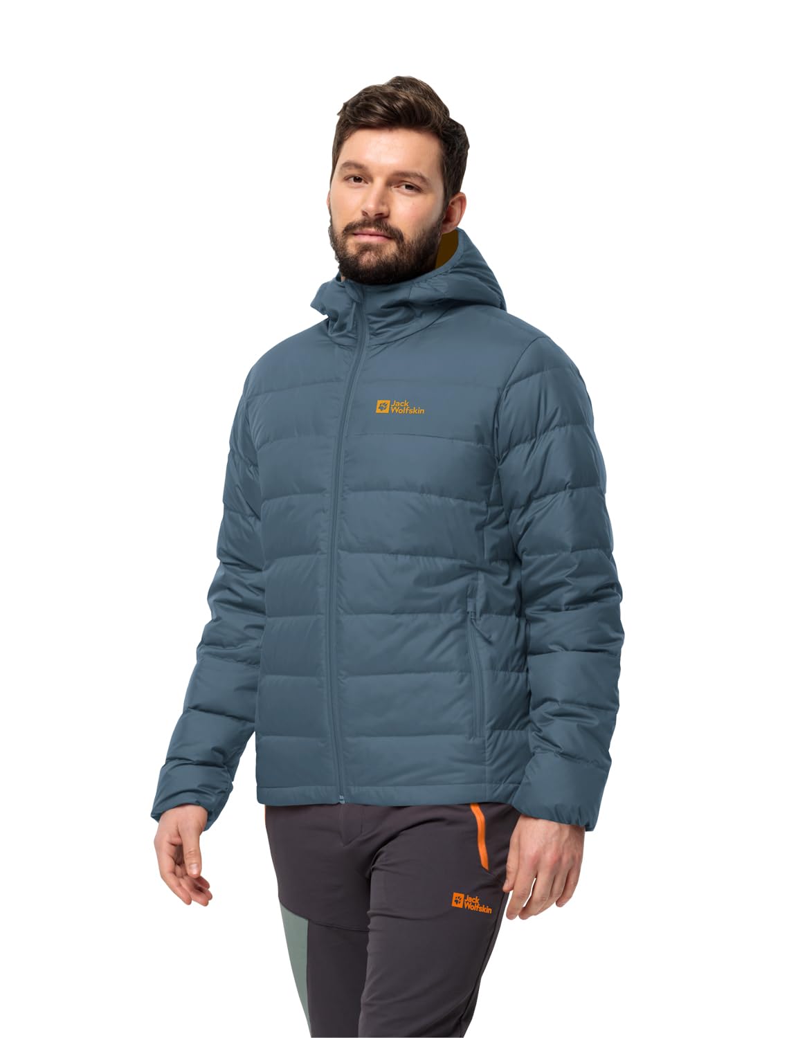 Jack Wolfskin kurtka puchowa Mężczyźni Bluza Z Kapturem Ather Down M